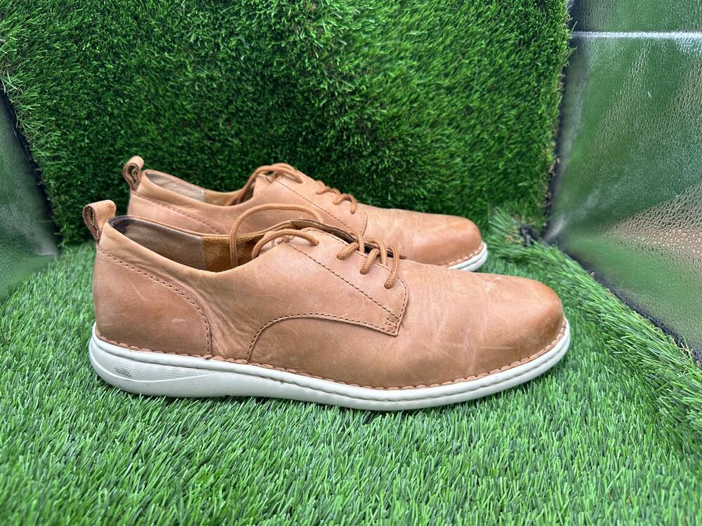 Born Todd BM0006806 Casual Sneaker Shoes Men 10.5M Brown Leather Lace-Up Walking